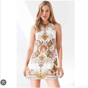 Urban Outfitters Ecote Guinevere Floral Open Back Frock Dress